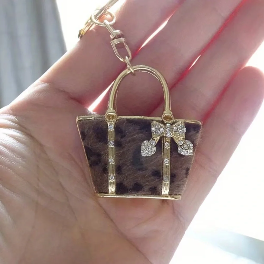 Elegant Gold and Brown Women's Bag Charm #212